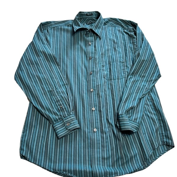 VanHeusen Studio wrinkle free men's size medium 15-15 1/2 neck, button down - Picture 1 of 4